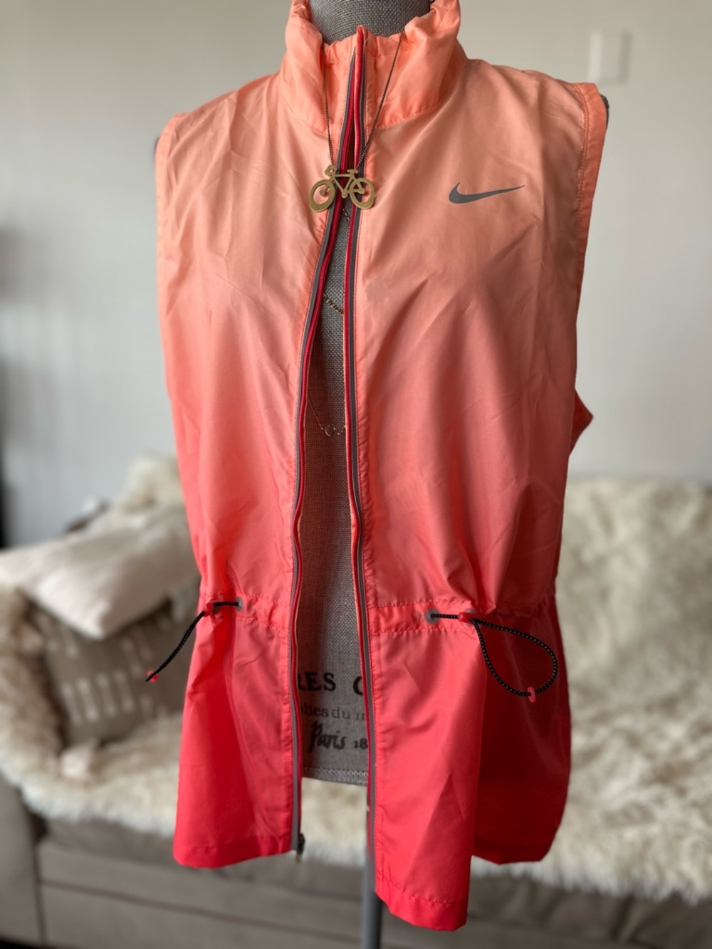 Nike Women’s Ombré Coral Pink Lightweight Vest
